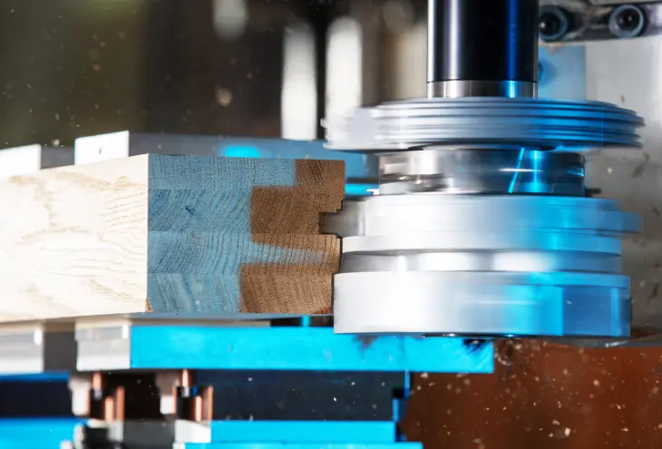 Verleimen und Fräsen